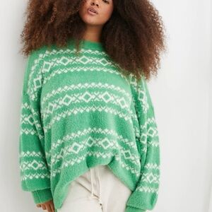 Aerie Flurry Oversized Crew Sweater
